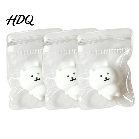 Anxiety Relief Toy 3/4/5/6Pcs Mini Bear Stress Toy, Cartoon White Squeeze Slow Rebound Sensory for Kids Adults, Party Favors