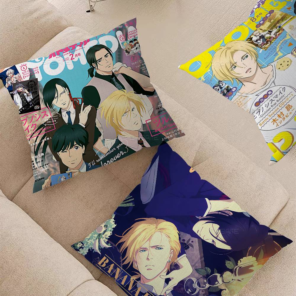 Banana Fish Anime Cushion Cover Decorative Pillow Sofa Home Decor Case Pillow Cases