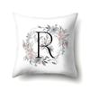 Polyester Pillowcase Simple and Fresh Xiaohua Home Furnishing 26 English Letter Printed Waist Cushion Pillowcase