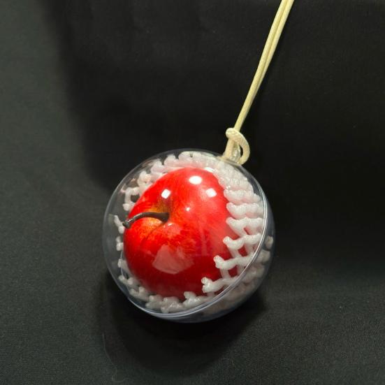 Christmas Fruit Pendant Red Fruit Car Rear View Mirror Charm Fruit Shaped Hanging Ornaments for Xmas Tree Auto Accessory