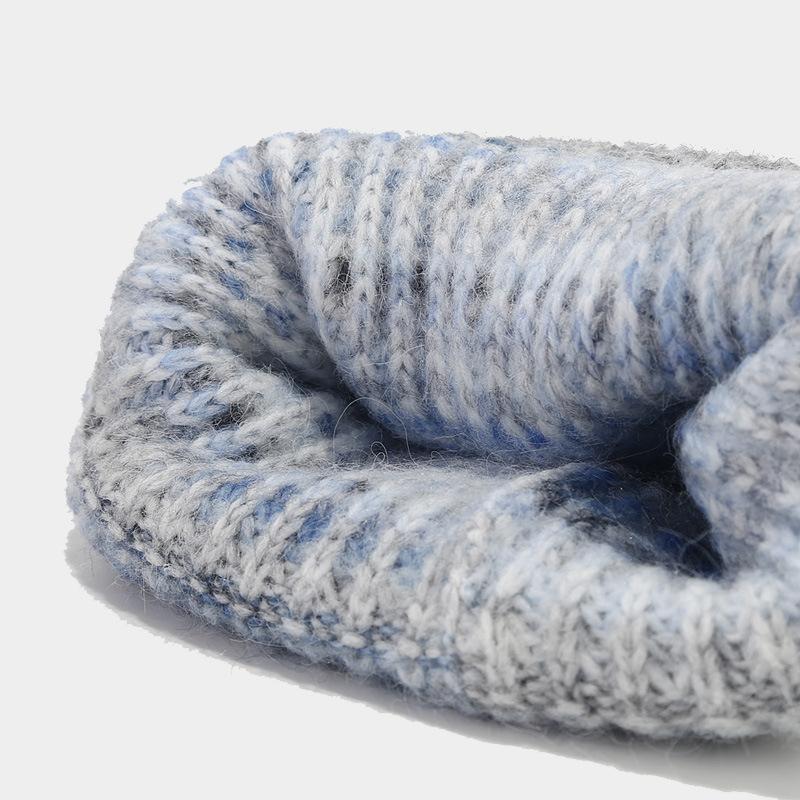 Women S Vintage Tie Dye Knit Hat Warm Ear Protection Winter Beanie