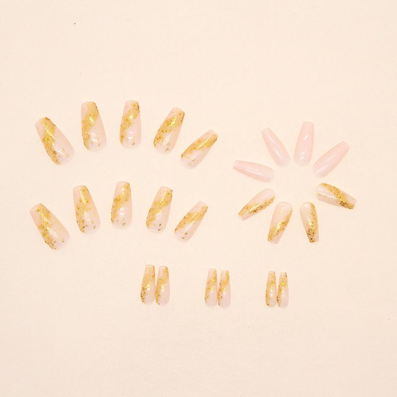 Shiny Fragments Medium And Long Ballet Nail Flax Nail Art Tablets Gilt Glitter European And American Spice Girls Fake Nail Art Tablets