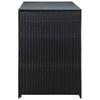 Bin Shelters - vidaXL - Double - Woven Resin - Black - 148x80x111 Cm