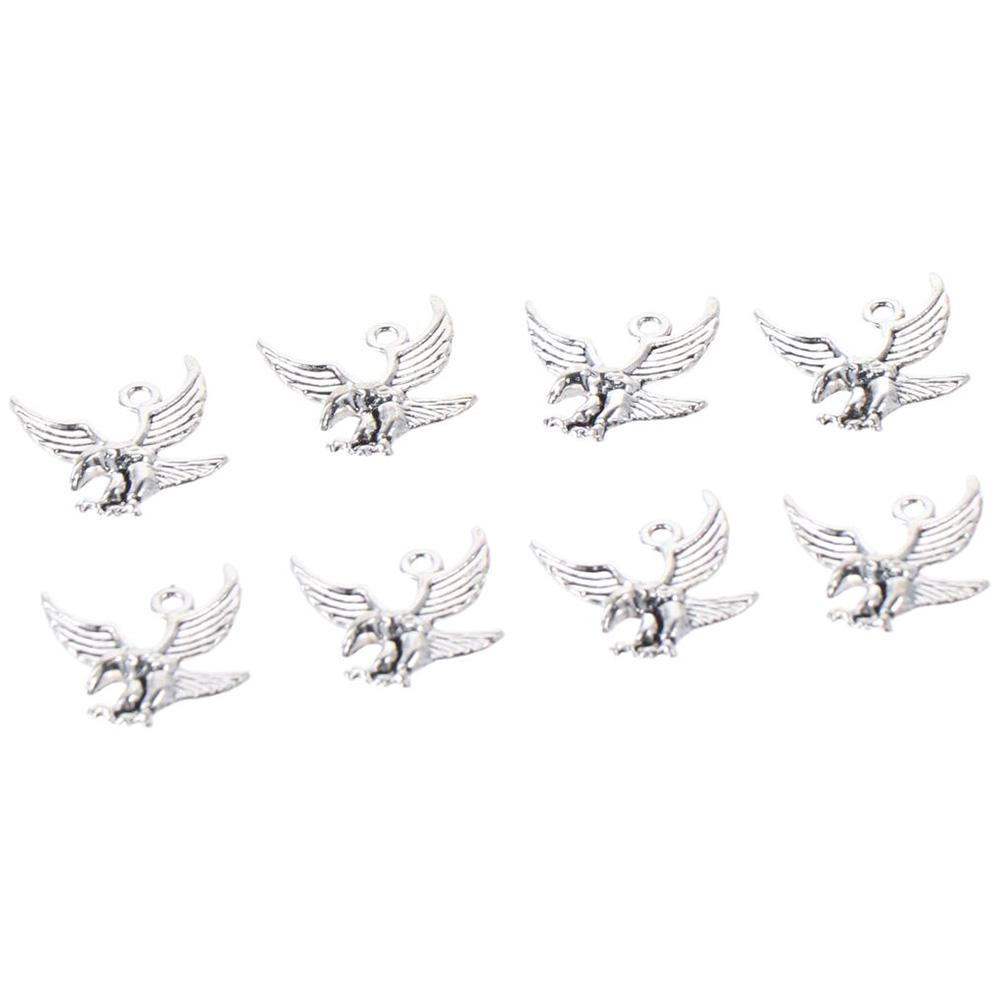 100pcs Eagle Shape Lovely 3D  Animal Eagle Shape Charms 0.78*0.78inch DIY Charms  Bracelets