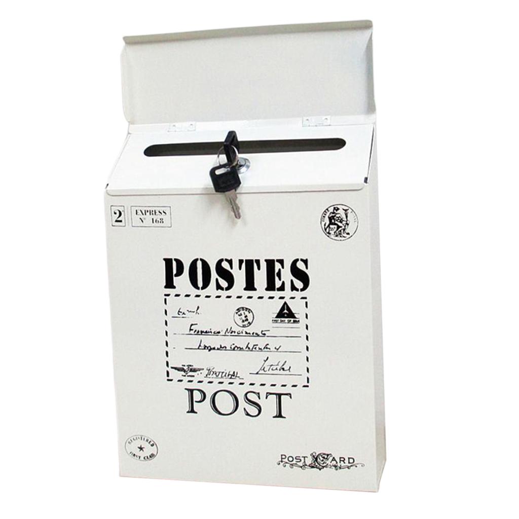 

Креативная железная коробка для почты/письма/почты/газеты offwhite_Big Letters