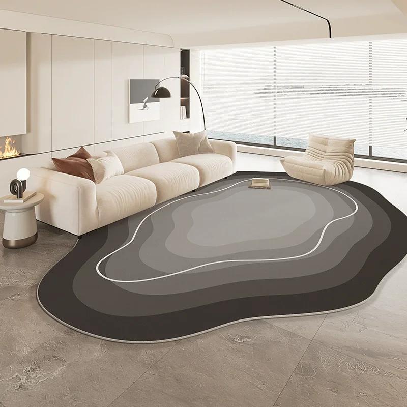 Special Shaped Cream Style French Carpet New Living Room Highend Light  Irregular Carpets Waterproof Nonslip Home Rug