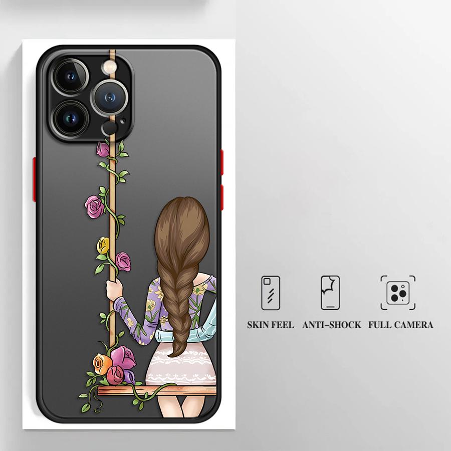 Girls Bff Best Friends Forever Always Phone Case for iPhone 16 13 15 12 11 14 Plus Pro ProMax 12 Mini 13 Mini X XS Max XR 7 8 SE