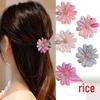Daisy Rhinestone Medium Claw Hair Clip for Women – Versatile Small Hairpin Accessory