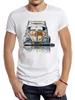 TEEHUB Vintage Rostiger Käfer Auto Herren T-Shirt Lässige Männliche Tops Hipster Retro Kunst Gebrochen Klassisch C