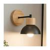 Nordic LED Wall Lamp: Modern, Simple Design for Bedroom, Living Room, or Hallway; Solid Wood Finish, Ideal for Children's Bedside.