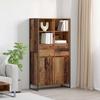 Sideboard 2 pcs Reclaimed Wood Look 81 x 36 x 150.5 cm Engineered Wood