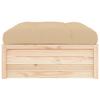 Garden Stool 120 x 80 cm Solid Pine Wood