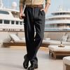 Fashion Mens Straight Trousers 2025 Summer Daily Leisure Breathable Loose Stripe Print Pants For Men Outdoor Vintage Linen Pants