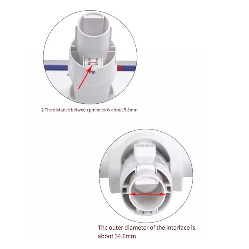 AD23-LED Floor Brush Head For Xiaomi Mijia 1C K10/ Mijia G9 G10 / Dreame V8/V9B/V9P/V11 Vacuum Cleaner Brush Head