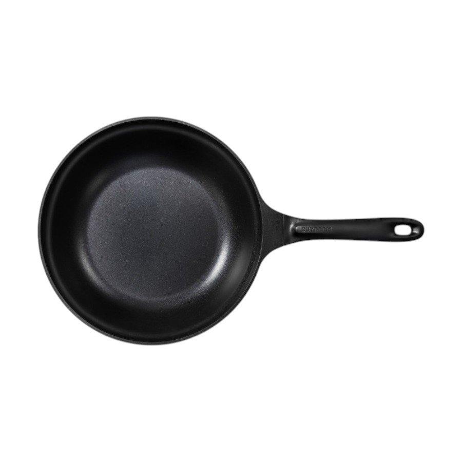 BUYDEEM Aluminum Non-stick Frying Pan with Glass Lid 30 cm, Model CP102, Cozy Greenish