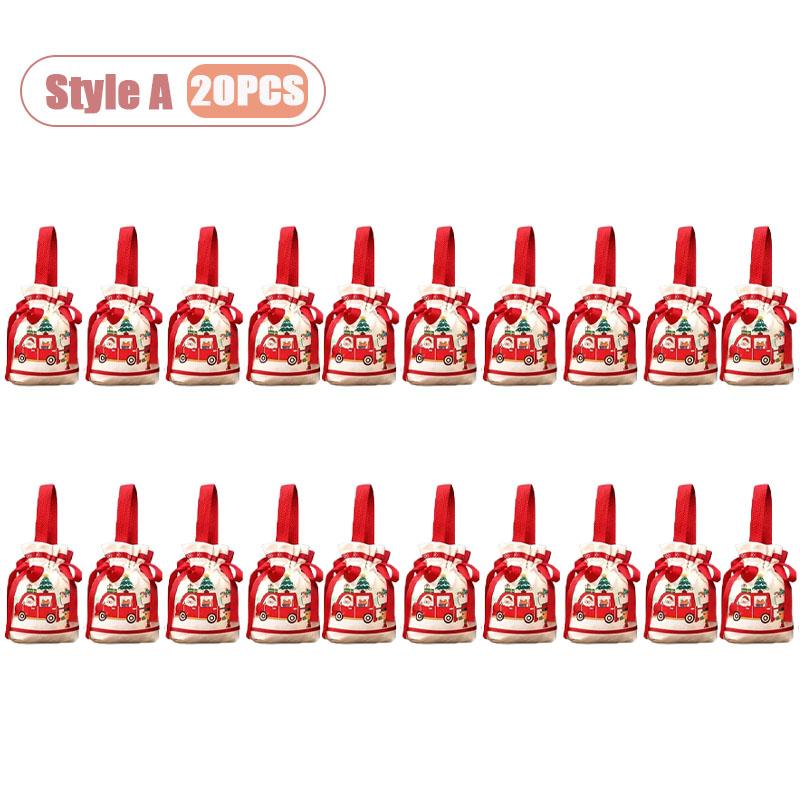 Creative Christmas Gift Bags Apple Candy Bags Peace Night Packaging Box Small Holiday Gift Pouch for Kids and Christmas Gifts
