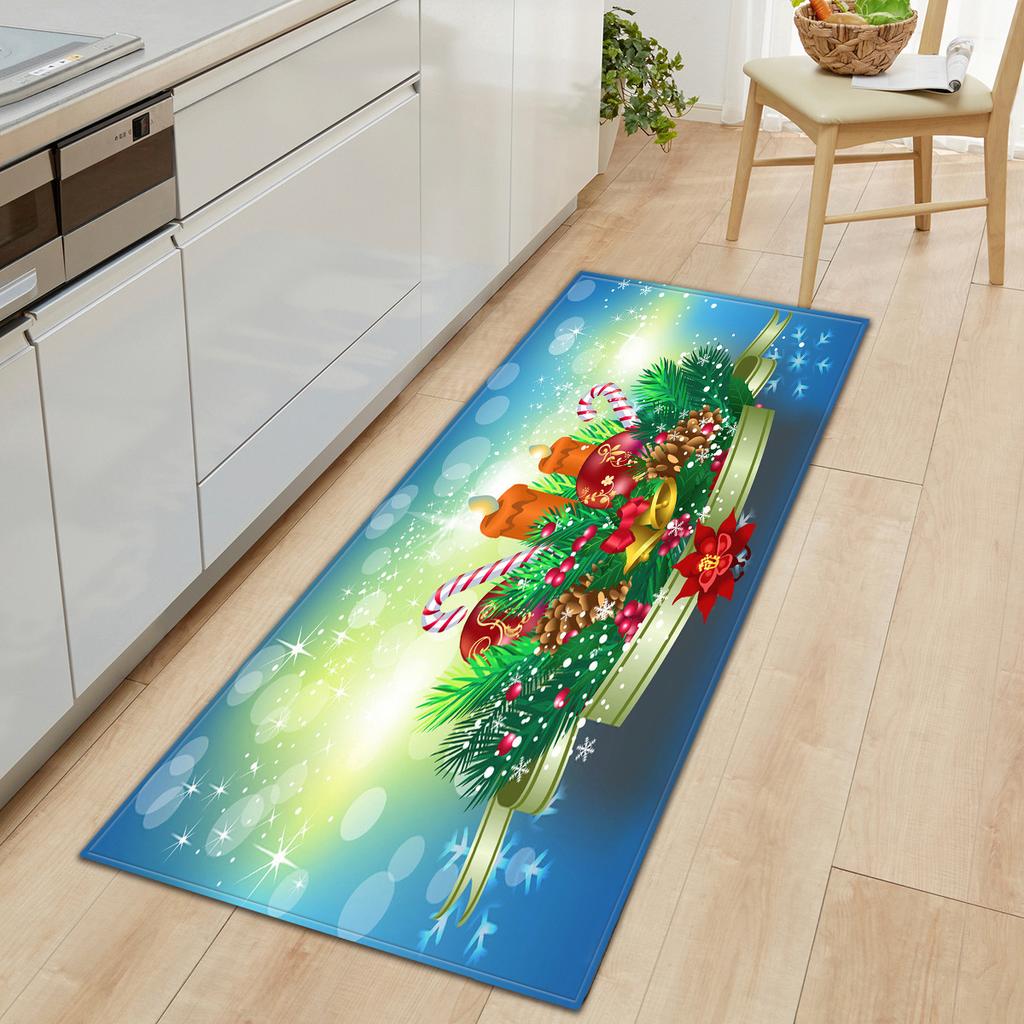 Christmas Kitchen Sand Carpet Doormat Long Floor Mat