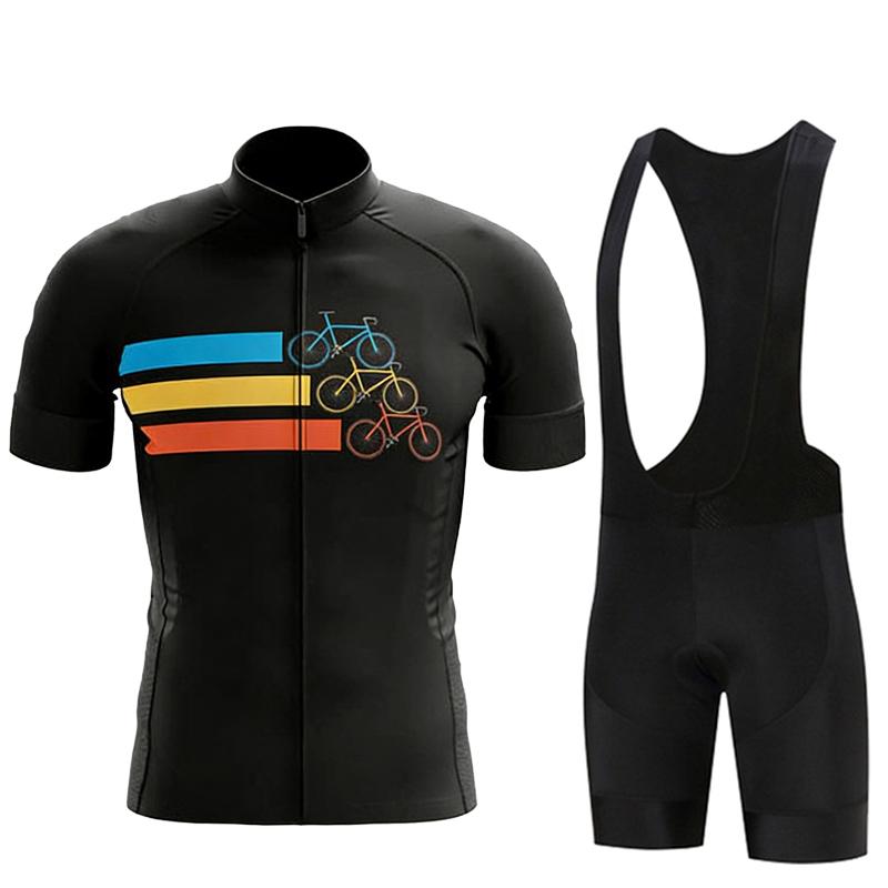 Team Men Summer Short Sleeve Set Breathable Racing Sport MTB Bicycle Clothes Outdoor Bike Uniform 2026 Summer Breathable Cycling Suit Set