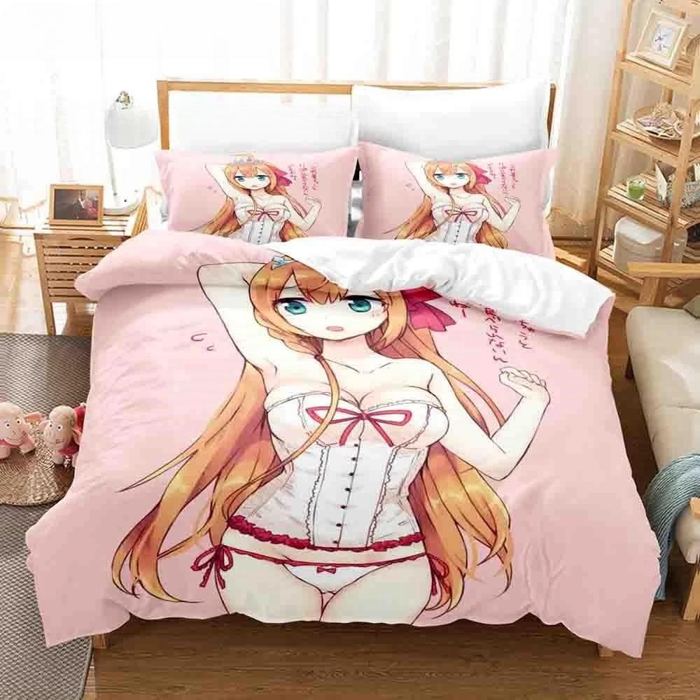 

Anime Series Princess Duvet Cover Pillowcase 2/3 Piece, Anime Character Duvet Set 200x200cm Luxury Bedding Set Boy Girl Gifts 135x200cm