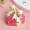 Cloisonné Enamel Bowknot Princess Jewelry Box - Heavy Duty Wedding Ring Storage