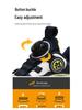 Bobodou Girls' Rotating Button Sports Shoes - 2025 Spring/Autumn Waterproof Leather Basketball Shoes for Kids