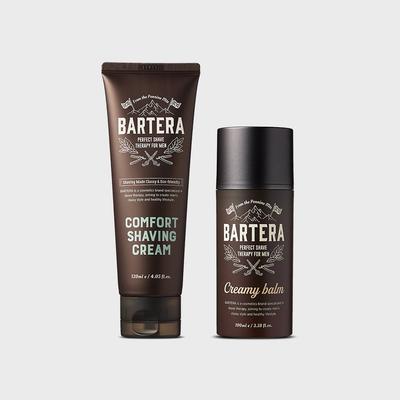 BARTERA Comfort Rasiercreme + Cremiger Balsam 2er Set