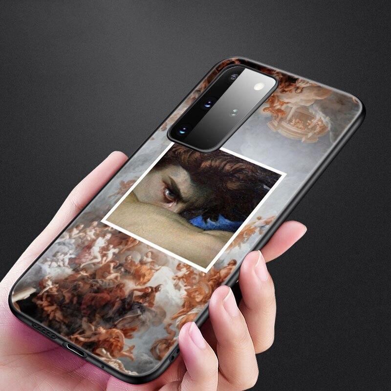 Renaissance Art Painting Phone Case For Samsung Galaxy S20 S21 FE S10 Lite Note 20 10 Lite S8 S9 S10E S10 Plus Ultra Black Cover