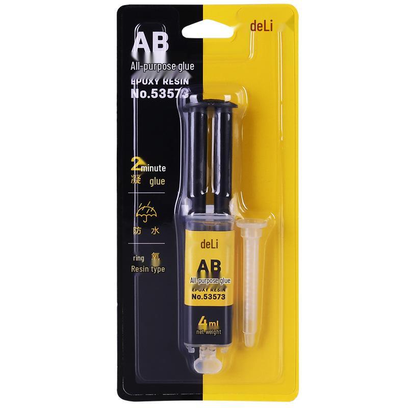 Deli 53573 Multi-functional Epoxy Resin Glue for Metal, Stone, Porcelain, and Wood