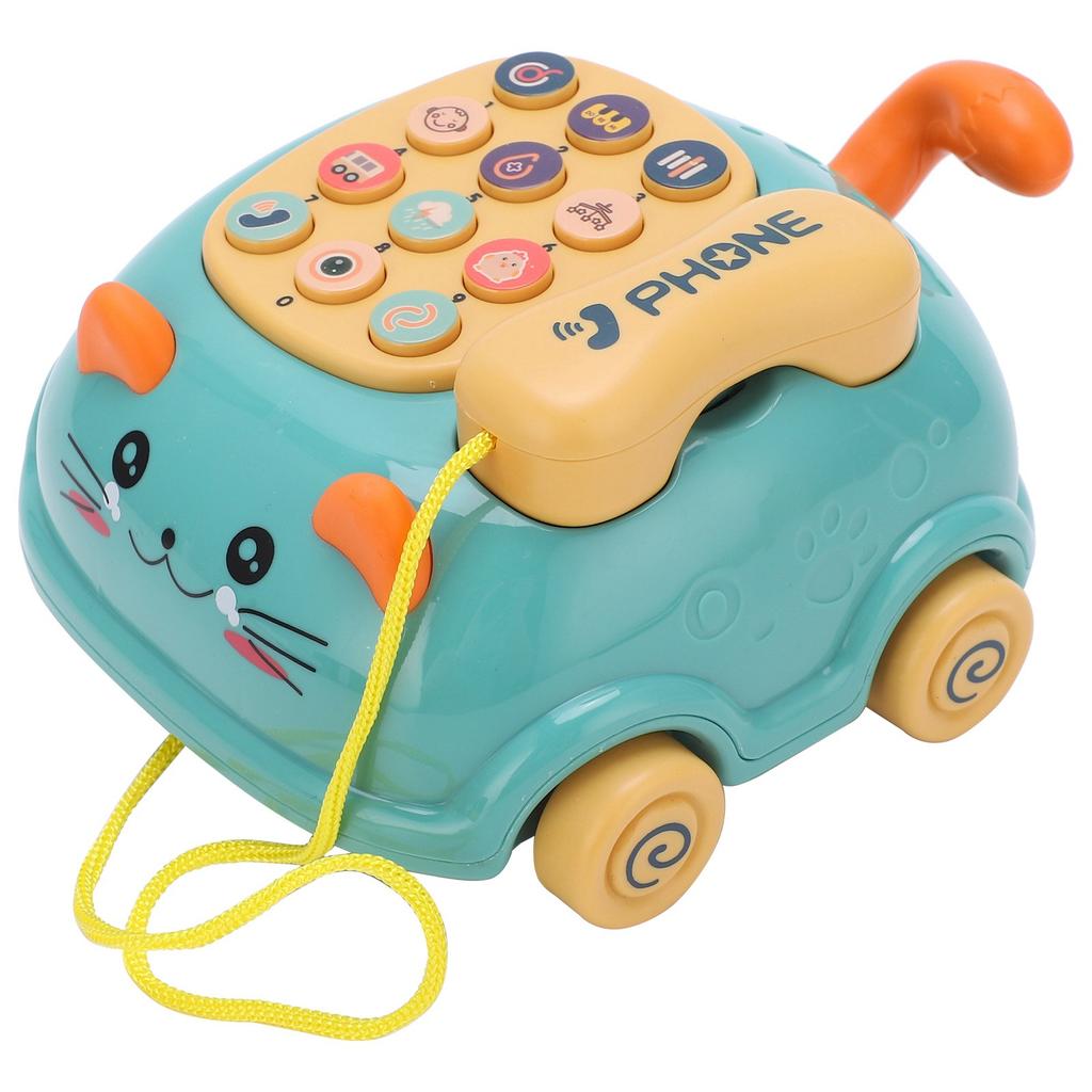 Kids Cute Mobile Phone Toy 16 Different Functions Children Simulation Cat Phone Car