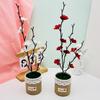 Faux Plant With Silk And Plastic Materials For Living Room Garden Decoration