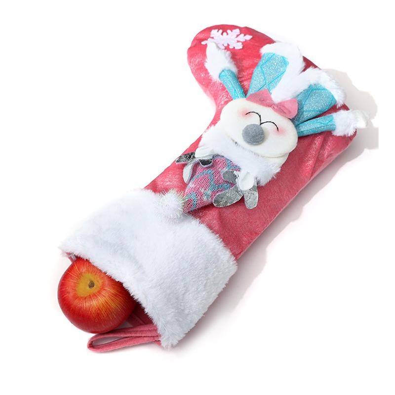 Christmas Decorative Christmas Stockings Children's Christmas Gift Bag Cartoon Old Man Decorative Pendant Large Socks