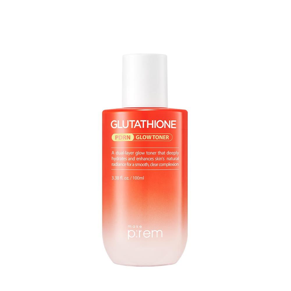 Make P:rem Glutathione PDRN Glow Toner 100ml Radiance Boosting Firming K-Beauty Daily Facial Toner