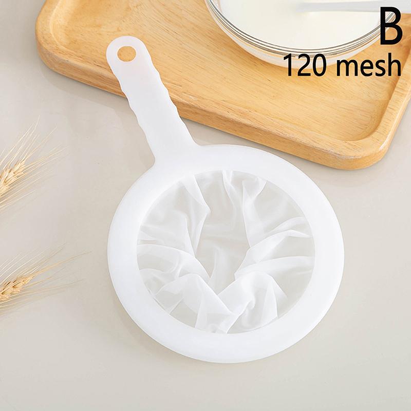 100/120/200/300/400 Mesh Washable Nylon Ultra Fine Filter Mesh Strainer Spoon Sieve Soy Milk Juice Coffee Tea Filter