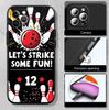 MH25 Bowling Phone Shell Case for Redmi Note 8 9 10 11 11S 10C 10X 10A 10T 9A 9C 9T 9S 8T Pro Max Plus Prime
