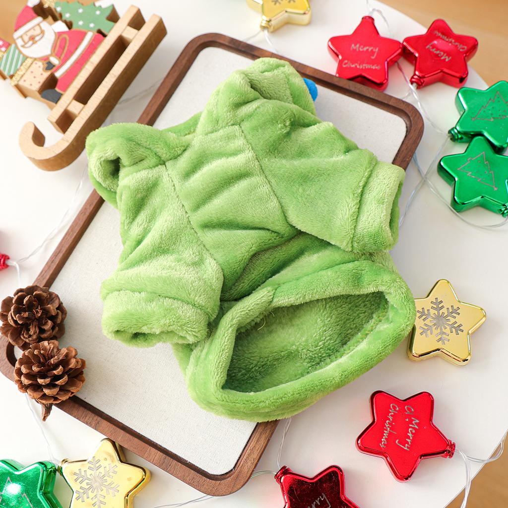 Dog Cat Clothes Cute Christmas Tree Transformation Clothing Autumn and Winter Comfortable Warm Hoodie