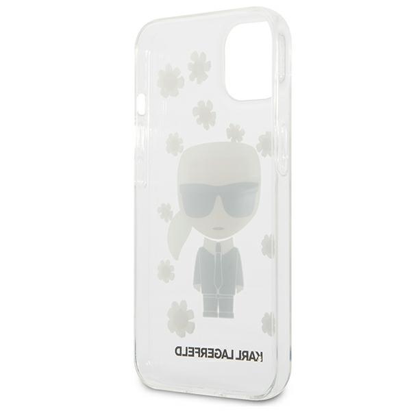 Etui do iPhone 13 mini Karl Lagerfeld Flower Ikonik Przezroczyste