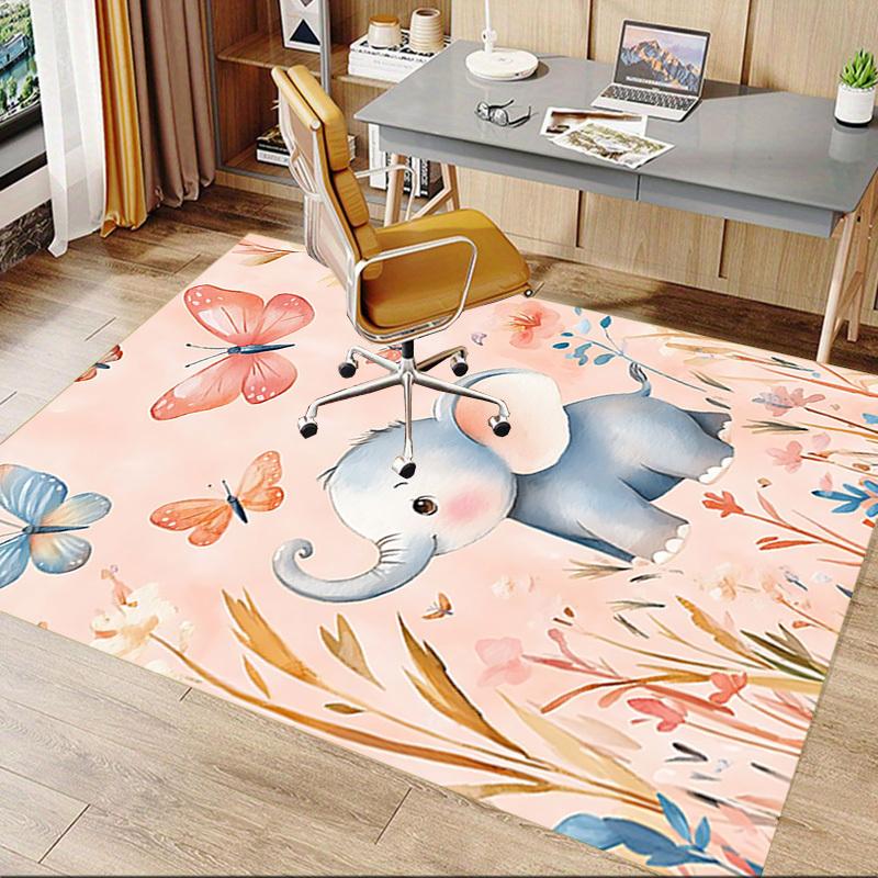 1pc Elephant Carpet Office Rug Outdoor Mat Home Decor Area Carpet Festival Gift
