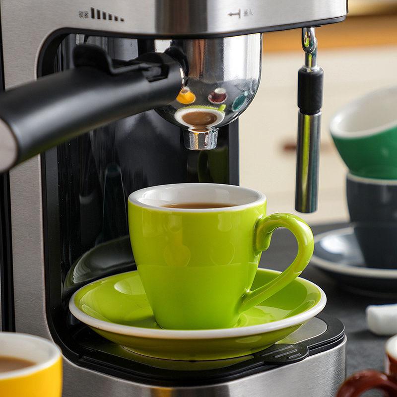 

Ceramic 80ml espresso cup and saucer set Thickened ceramic small espresso cup default