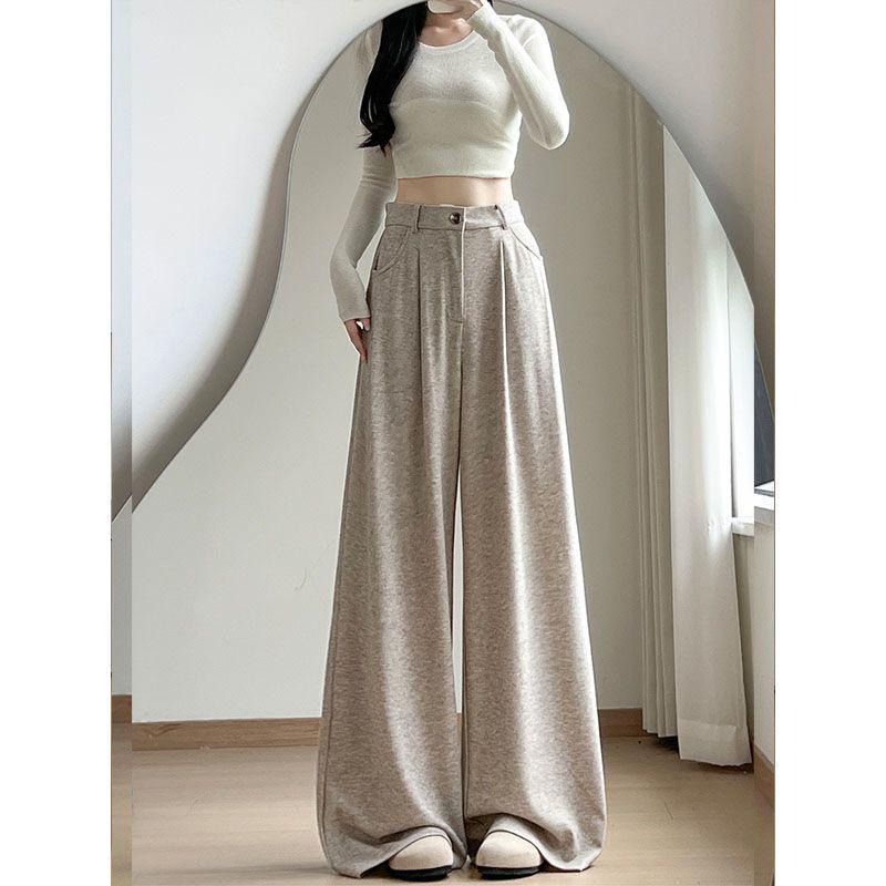 2026 New Women's High-Waist Slimming Wide-Leg Commuter Casual Pants