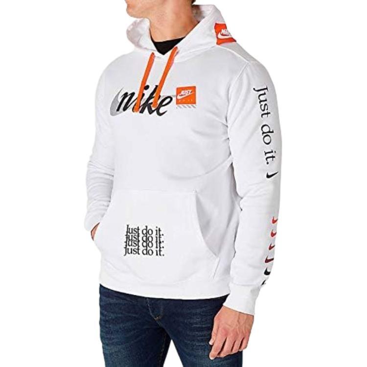 Nike Sweatshirts Men's White Hooded Moderate Other AV5905-100