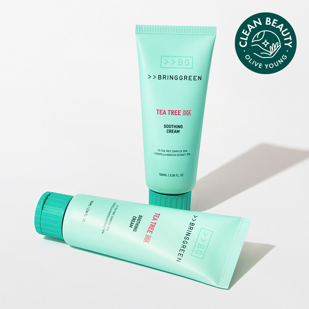 BRINGGREEN Teebaum Cica Beruhigungscreme Plus 100ml (2 Stück)
