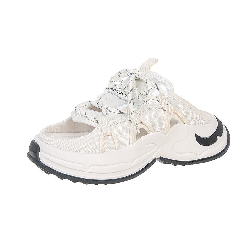 

Lightweight American retro non-slip thick-soled sports slippers for women s summer wear 2025 new versatile soft-soled sandals shoes 40