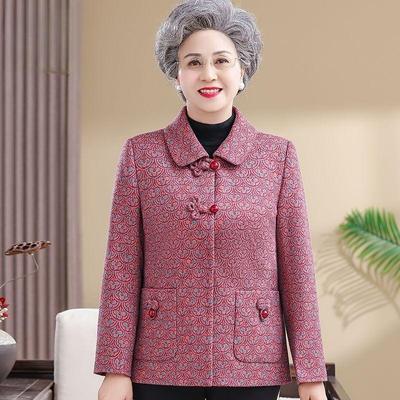 Damen Herbstjacke Lockere Passform Modisches Oma und Mama Frühling Herbst Oberteil Komfortkleidung