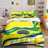 Brazil Flag Pattern Bedding Set Bedding set (1 duvet cover, 2 pillowcases, duvet not included)