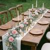 Artificial rose vines for Western-style wedding decorations, suitable for outdoor patios, holiday parties, and home décor.