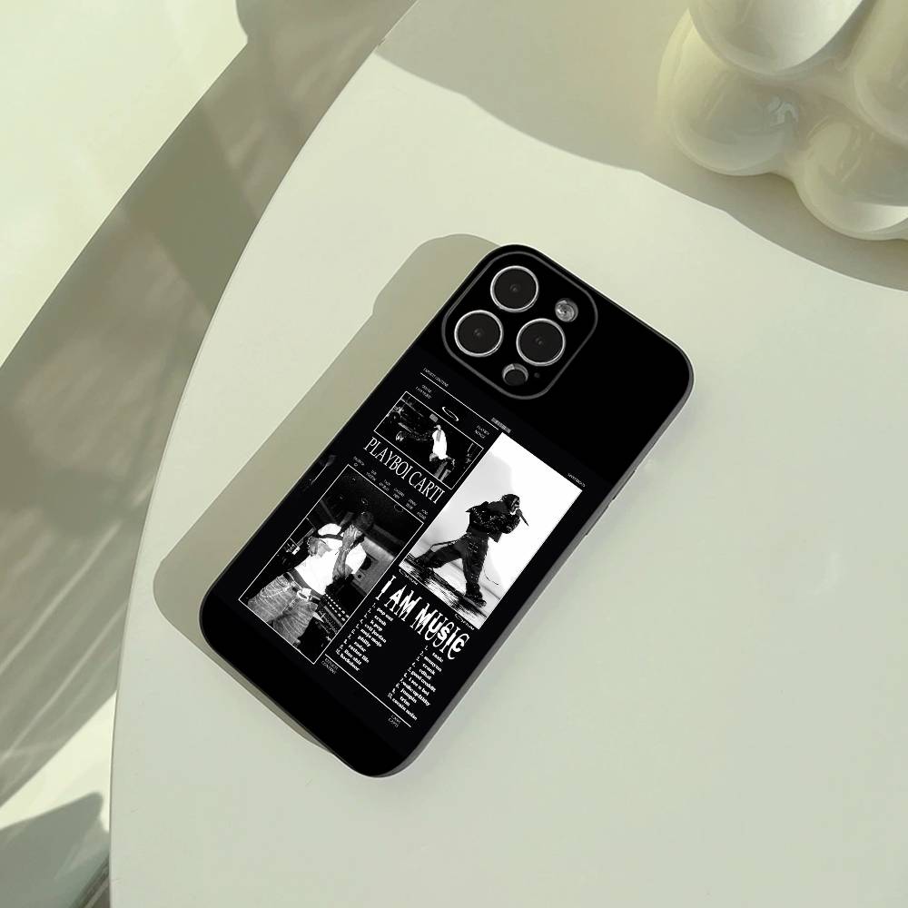 I AM MUSIC (Playboi Carti) Phone Case For iPhone 17,16,15,14,13,12,11 Pro Max,16/15/14Plus,XS Soft Black Cover