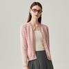 Zhaojun Women's 100% Cashmere Plaid Cardigan