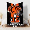 1pc Blanket - Cincinnati Bengals LOGO Print Design, Lightweight Blanket for Sofa, Bed- Soft &Warm, Gift for All Seasons