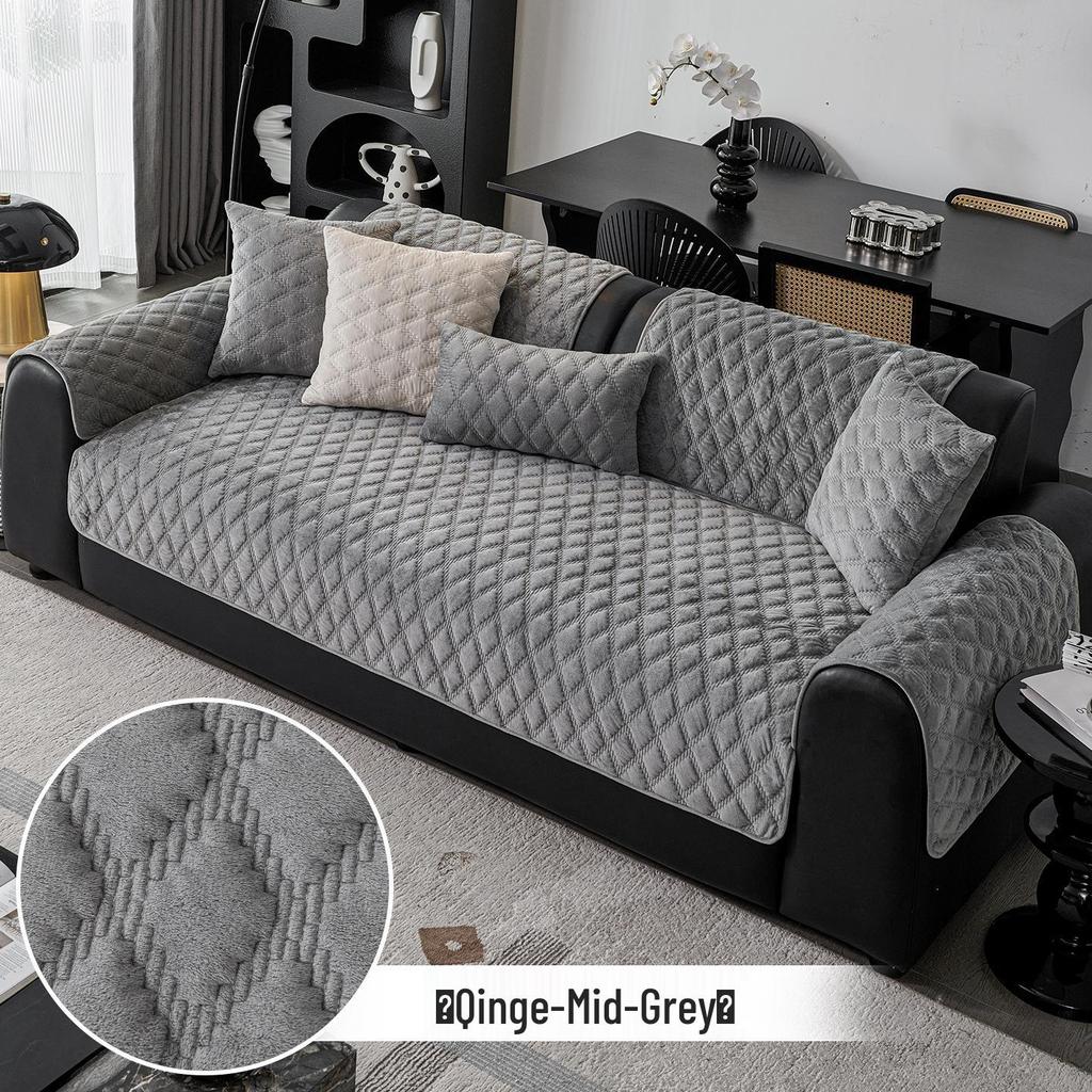 Hochwertiges rutschfestes Plüsch-Sofakissen für Ledersofas - Perfekt für Herbst und Winter