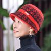 Winter New Hat Women's Fleece Warm Wool Knitted Hat Old Lady Hat